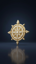 Gilded Crest Desk Mat